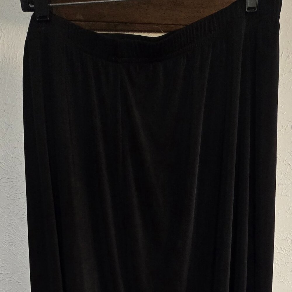 Plus Size Long Black Skirt